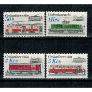 Cehoslovacia 1986 - Trenuri, locomotive, serie neuzata