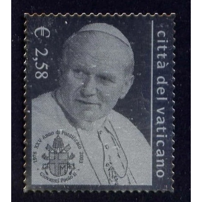 Vatican 2003 - Papa Ioan Paul II, silver foil, neuzat