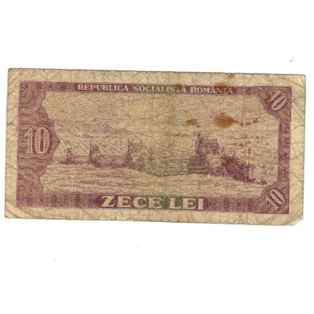 Romania 1966 - 10 lei, uzat