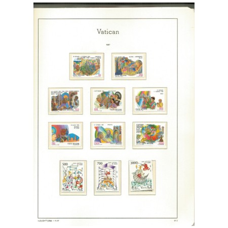 Vatican - Album cu file pretiparite pentru colectie 1987-2006, cu 200 timbre neuzate si cateva colite Vatican - Album cu file pretiparite pentru colectie 1987-2006, cu 200 timbre neuzate si cateva colite