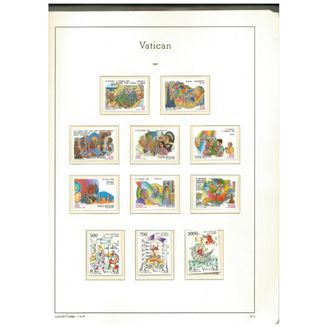 Vatican - Album cu file pretiparite pentru colectie 1987-2006, cu 200 timbre neuzate si cateva colite Vatican - Album cu file pretiparite pentru colectie 1987-2006, cu 200 timbre neuzate si cateva colite