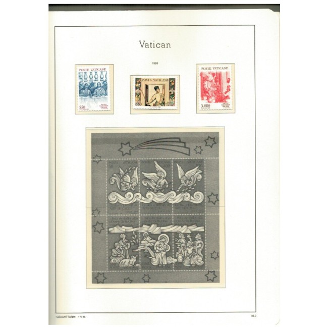 Vatican - Album cu file pretiparite pentru colectie 1987-2006, cu 200 timbre neuzate si cateva colite Vatican - Album cu file pretiparite pentru colectie 1987-2006, cu 200 timbre neuzate si cateva colite