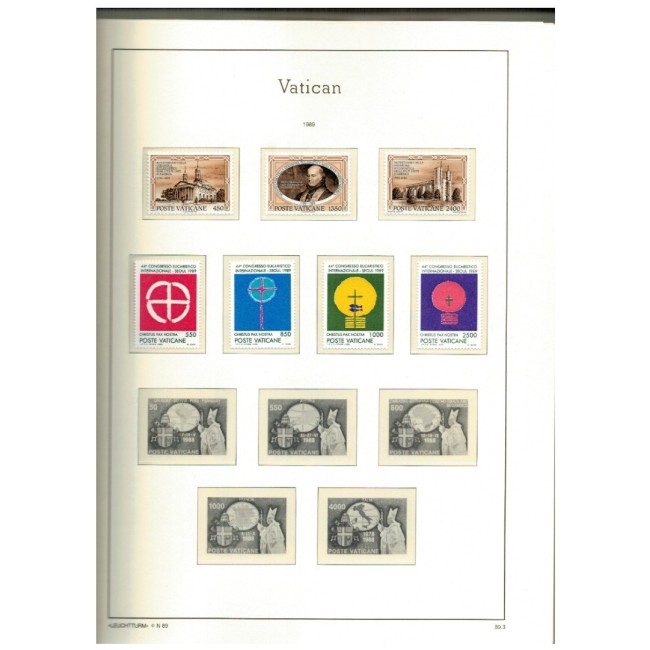 Vatican - Album cu file pretiparite pentru colectie 1987-2006, cu 200 timbre neuzate si cateva colite Vatican - Album cu file pretiparite pentru colectie 1987-2006, cu 200 timbre neuzate si cateva colite