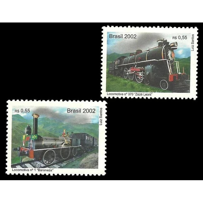 Brazilia 2002 - Locomotive, serie neuzata