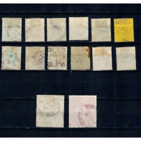 Marea Britanie 1924 - Uzuale George V, serie incompleta, stampilata Marea Britanie 1924 - Uzuale George V, serie incompleta, stampilata