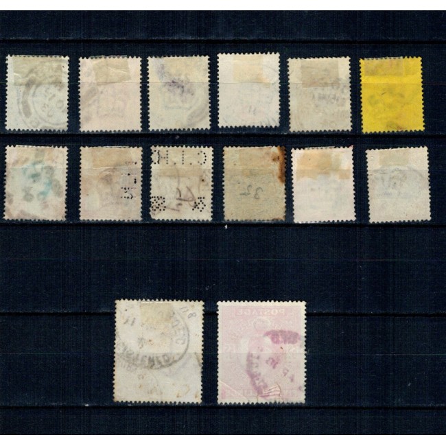 Marea Britanie 1924 - Uzuale George V, serie incompleta, stampilata Marea Britanie 1924 - Uzuale George V, serie incompleta, stampilata