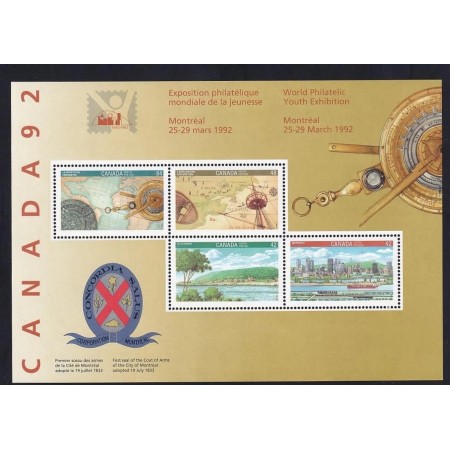 Canada 1992 - Expo Montreal, bloc neuzat Canada 1992 - Expo Montreal, bloc neuzat