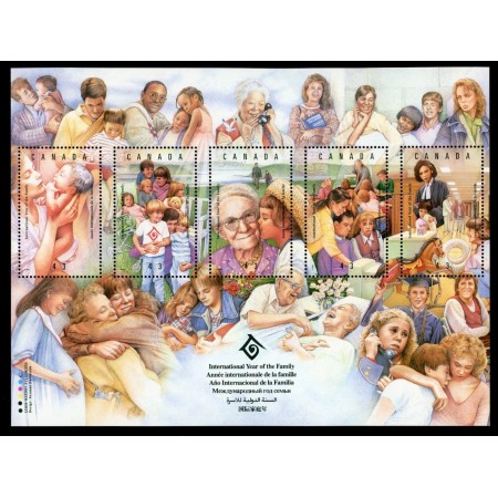 Canada 1994 - Anul International al Familiei, bloc neuzat Canada 1994 - Anul International al Familiei, bloc neuzat