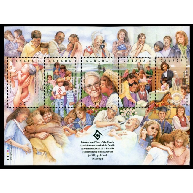 Canada 1994 - Anul International al Familiei, bloc neuzat