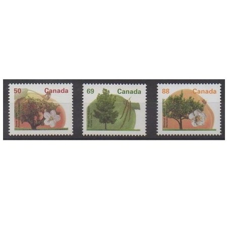 Canada 1994 - Copaci, flora, uzuale, serie neuzata Canada 1994 - Copaci, flora, uzuale, serie neuzata