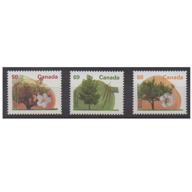 Canada 1994 - Copaci, flora, uzuale, serie neuzata Canada 1994 - Copaci, flora, uzuale, serie neuzata