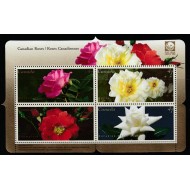 Canada 2001 - Trandafiri, flori, colita neuzata