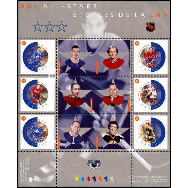 Canada 2002 - Hochei, jucători, All Stars, minicoala neuzata