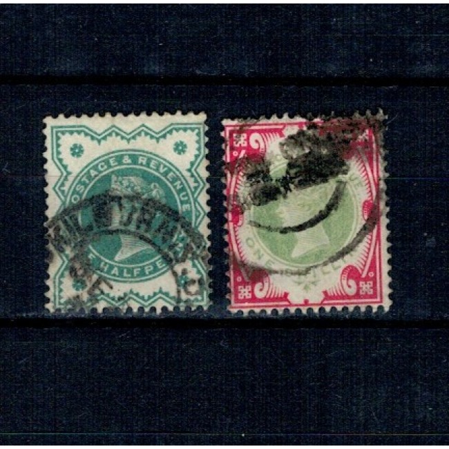 Marea Britanie 1900 - Uzuale Regina Victoria, serie stampilata