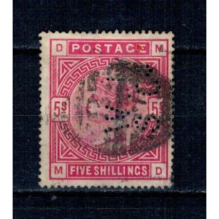 Marea Britanie 1890 - Uzual 5Sh, stampilat Marea Britanie 1890 - Uzual 5Sh, stampilat