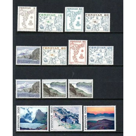 Insulele Feroe 1975 - Uzuale, vederi, serie neuzata Insulele Feroe 1975 - Uzuale, vederi, serie neuzata