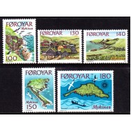 Insulele Feroe 1978 - Insulele Mykines, vederi, serie neuzata