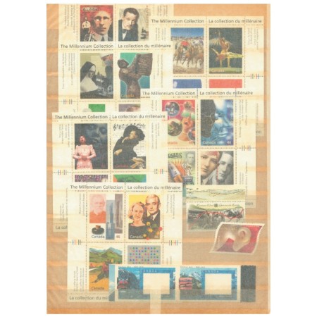 Canada - Colecție timbre si colite neuzate in clasor Canada - Colecție timbre si colite neuzate in clasor