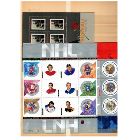 Canada - Colecție timbre si colite neuzate in clasor Canada - Colecție timbre si colite neuzate in clasor