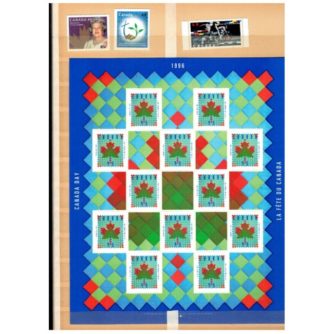 Canada - Colecție timbre si colite neuzate in clasor Canada - Colecție timbre si colite neuzate in clasor