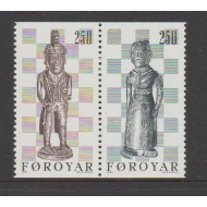Insulele Feroe 1983 - Piese de șah, serie neuzata