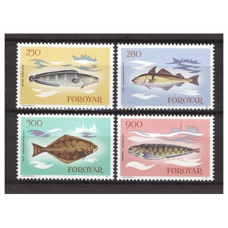 Insulele Feroe 1983 - Pești, fauna, serie neuzata Insulele Feroe 1983 - Pești, fauna, serie neuzata