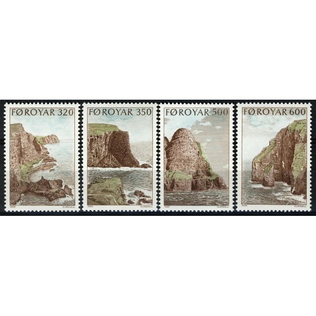Insulele Feroe 1989 - Vederi, peisaje, serie neuzata Insulele Feroe 1989 - Vederi, peisaje, serie neuzata