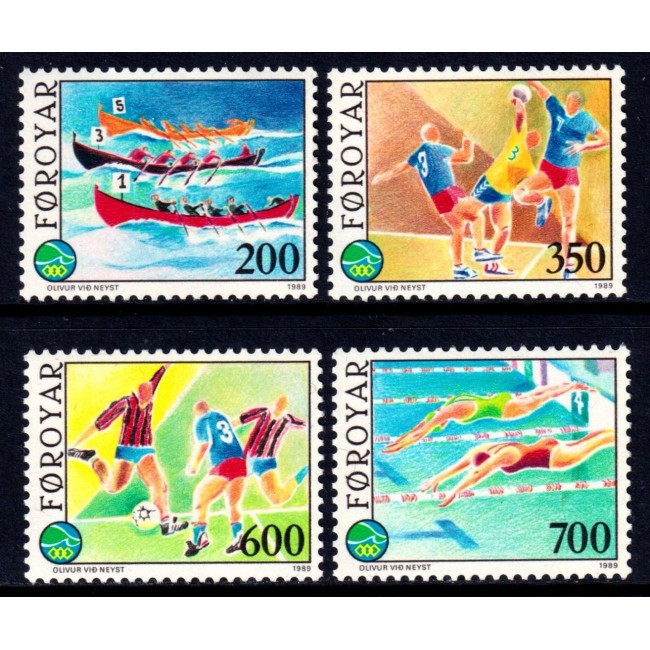 Insulele Feroe 1989 - Sport, serie neuzata