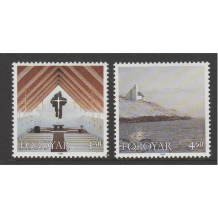 Insulele Feroe 1998 - Crăciun, Biserica Frederik Nes, serie neuzata Insulele Feroe 1998 - Crăciun, Biserica Frederik Nes, serie neuzata