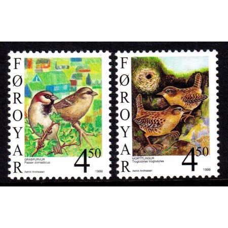 Insulele Feroe 1999 - Păsări, serie neuzata Insulele Feroe 1999 - Păsări, serie neuzata