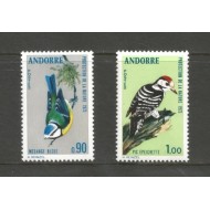 Andorra (Fr) 1973 - Păsări, serie neuzata