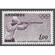 Andorra (Fr) 1972 - Jocurile Olimpice, sport, neuzat