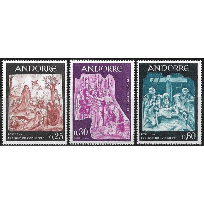 Andorra (Fr) 1967 - Fresce, serie neuzata