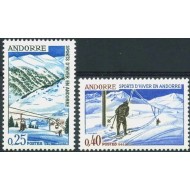 Andorra (Fr) 1966 - Sporturi de iarna, serie neuzata
