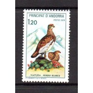 Andorra (Fr) 1979 - Protecția naturii, păsări, serie neuzata