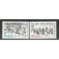 Andorra (Fr) 1981 - Europa, folclor, CEPT, serie neuzata