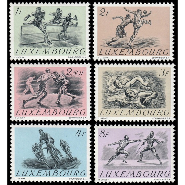 Luxemburg 1952 - Sport, serie neuzata