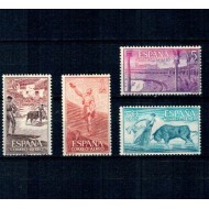 Spania 1960 - Corrida, Posta Aeriana, serie neuzata incompleta