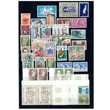 Andorra - Lot timbre neuzate