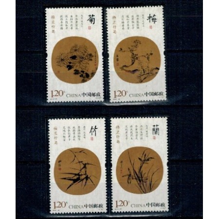 China 2010 - Desene cu plante, serie neuzata China 2010 - Desene cu plante, serie neuzata
