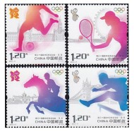 China 2012 - Jocurile Olimpice, sport, serie neuzata