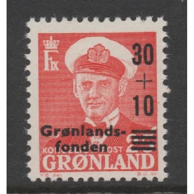 Groenlanda 1959 - Regele Frederik IX, supratipar, neuzat
