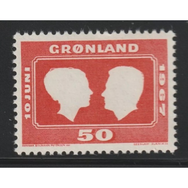 Groenlanda 1967 - Nunta regala, neuzat Groenlanda 1967 - Nunta regala, neuzat