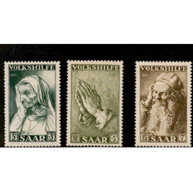 Saar 1955 - Picturi, arta, serie neuzata