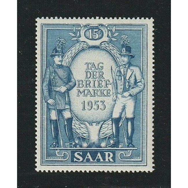 Saar 1953 - Ziua mărcii poștale, neuzat