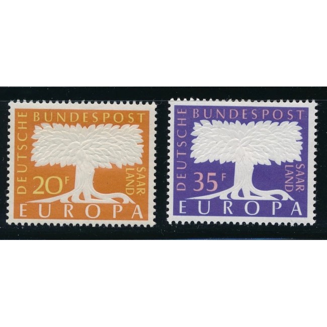Saar 1957 - Europa, serie neuzata Saar 1957 - Europa, serie neuzata