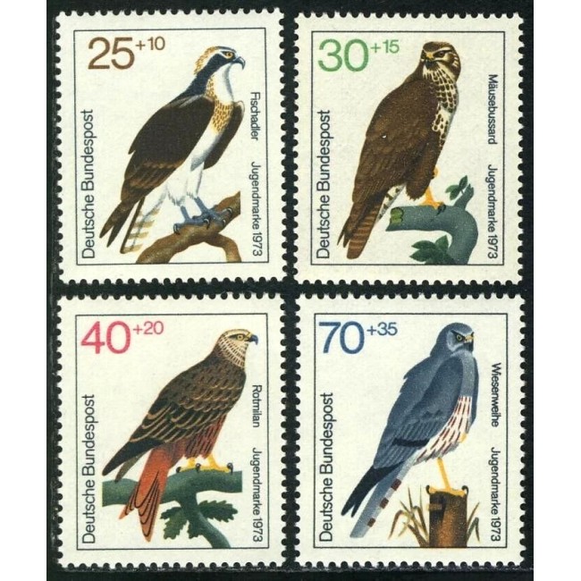 Bundes 1983 - Păsări de prada, serie neuzata