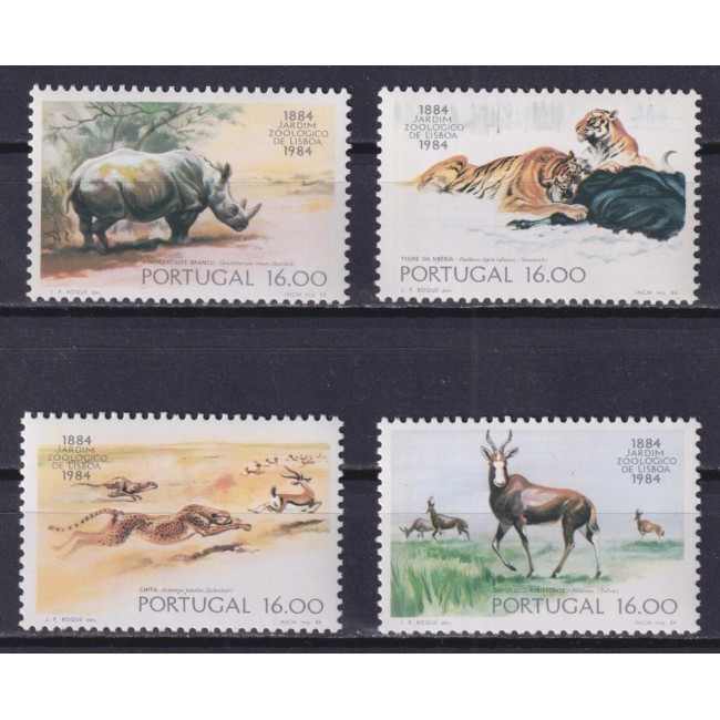 Portugalia 1984 - Fauna, animale din Zoo Lisabona, serie neuzata