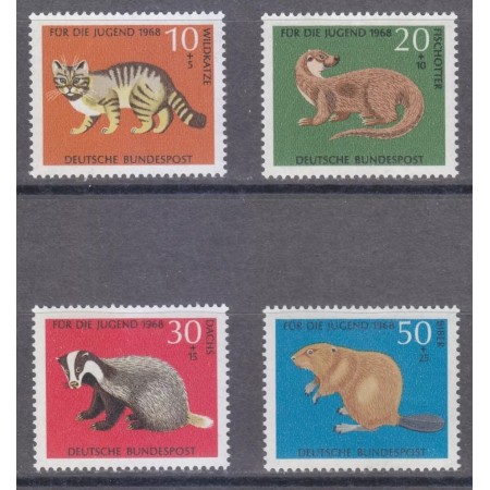 Bundes 1968 - Fauna, animale, serie neuzata Bundes 1968 - Fauna, animale, serie neuzata