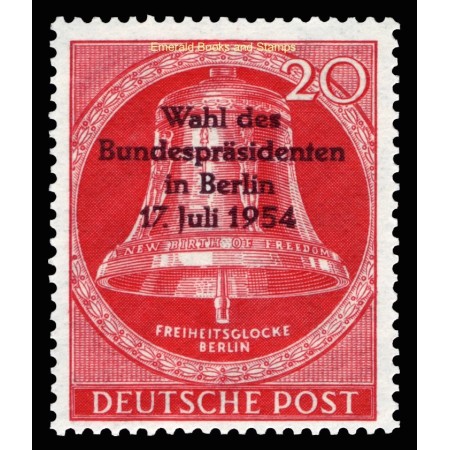 Berlin 1954 - Alegeri, supratipar pe clopot, neuzat Berlin 1954 - Alegeri, supratipar pe clopot, neuzat